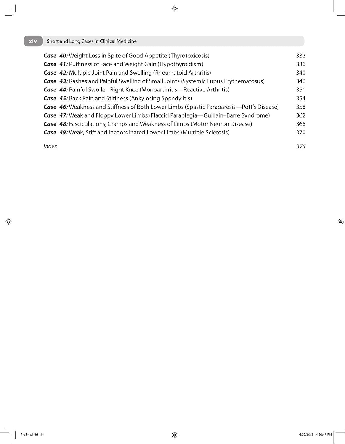 Short and Long Cases in Clinical Medicine