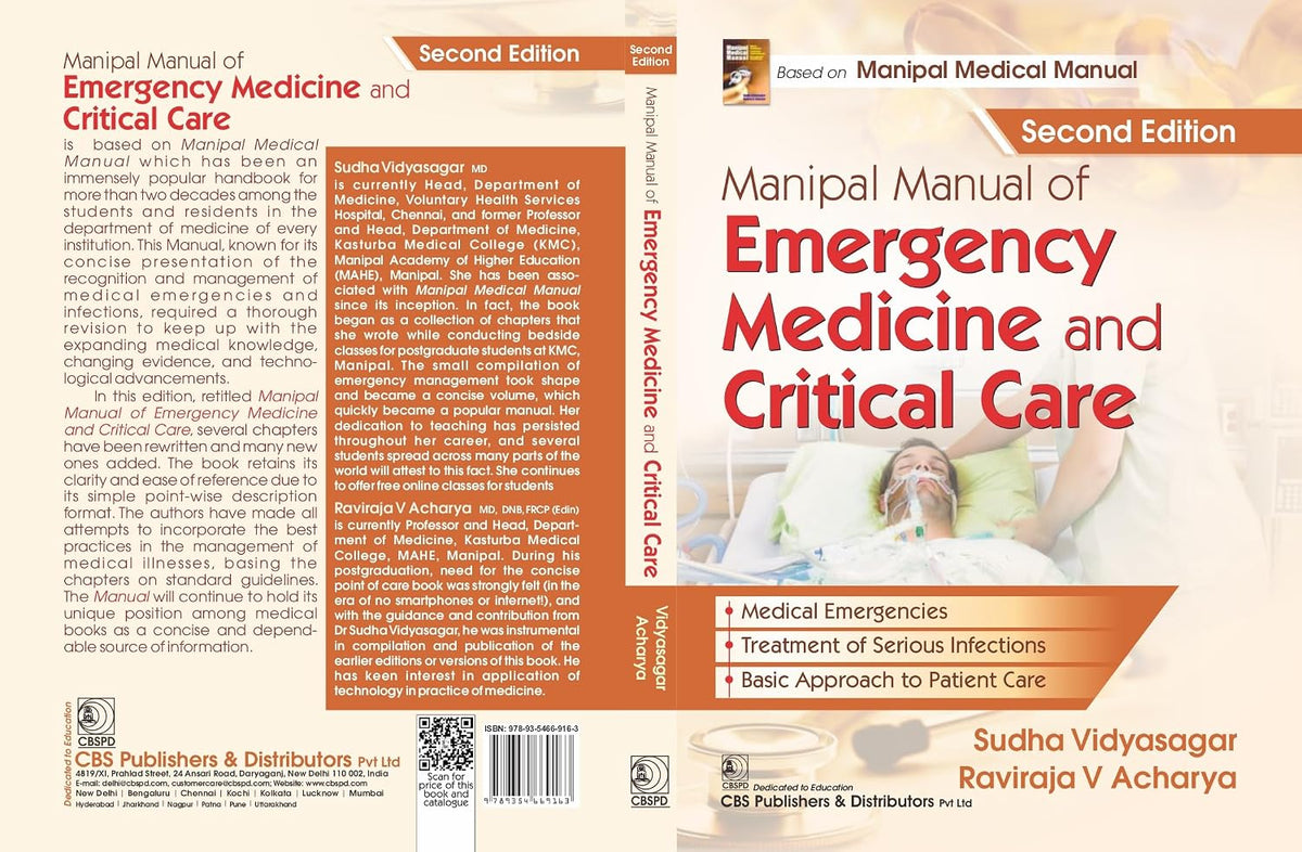 Manipal Manual Of Emergency Medicine And Critical Care 2Ed (Pb 2025)