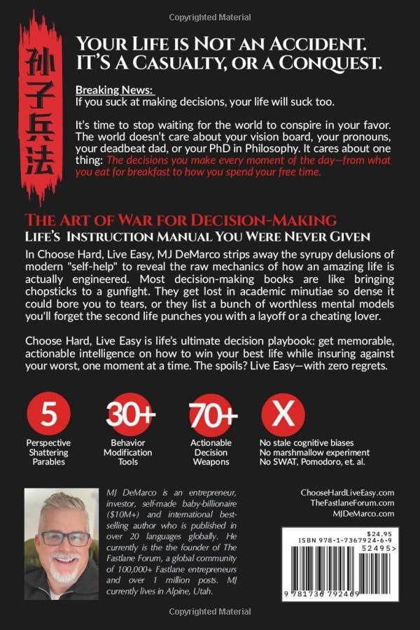 Choose Hard, Live Easy - the Art of War for Decision-Making: Command Decisions with Clarity, Confide