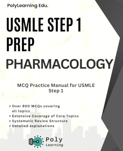 Cover of USMLE Step 1 Prep: Pharmacology: MCQ Practice Manual for USMLE Step 1